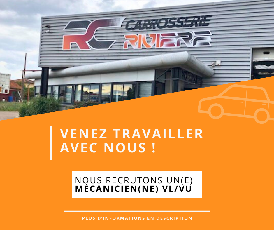 Offre d'emploi mécanicien(ne) VL/VU) - Carrosserie Rivière